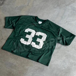 T-shirt en maille surdimensionné pour homme, style streetwear hip-hop, respirant, décontracté, tendance estivale - Product Image 2