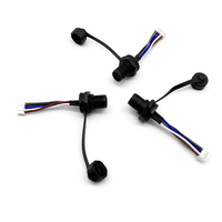Connecteur plastique M12 8 broches mâle à fixation frontale avec capuchon de protection pour câble terminal JST PHR