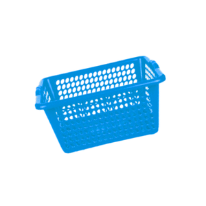 Cesta multiusos de plástico para almacenamiento doméstico, hecha en India, organizador duradero y ligero. - Product Image 2