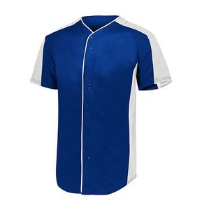 T-shirts respirants vierges d'uniforme de maillot de baseball grande taille de haute qualité en gros - Product Image 4