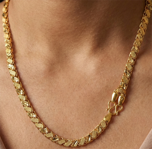 สร้อยทองคำแท้ 22K |   สร้อยทองแบบดั้งเดิมของอินเดีย |   เครื่องประดับทองคำแท้ 916 สำหรับผู้ชายและผู้หญิง | - Product Image 3