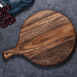 Grande planche à fromage en bois d'acacia avec poignée, plateau de charcuterie écologique haut de gamme, bloc de service pour légumes et découpe - Product Image 1