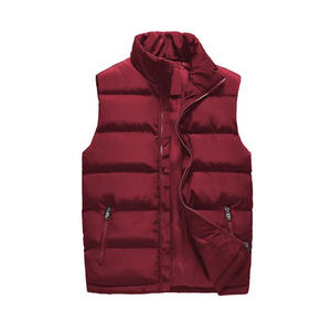 Gilet matelassé personnalisé OEM pour homme – Veste d'hiver sans manches de haute qualité, chaude, coupe-vent, matelassée, pour homme, chauffe-corps, vente en gros - Product Image 4