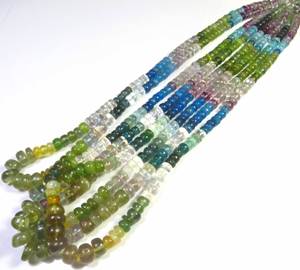 Cuentas de Apatita Multicolor de Gems Valley, Cuentas Redondas Lisas de 16 Pulgadas, Cuentas Naturales MG para Joyería DIY de 4.5-8mm, Cuentas Pulimentadas Hechas a Mano - Product Image 4