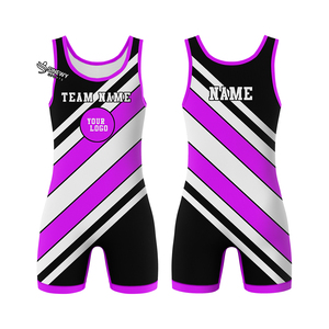 Combinaison de lutte pour jeunes filles et garçons, 100% polyester, sans manches, combinaison d'entraînement de lutte pour hommes - Product Image 1