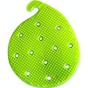 Double Sided <b>Fruit</b> & <b>Vegetable</b> Scrubber Brush Multi-Use Potato & Carrot Cleaning <b>Tool</b> with Trivet Jar Feature - Product Image 1