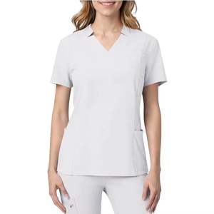Conjuntos de Uniformes Médicos Personalizados al por Mayor para Hombres y Mujeres, Uniformes de Enfermería de Manga Corta con Cuello en V y Pantalones Jogger, Traje de Doctor para Hospital - Product Image 1
