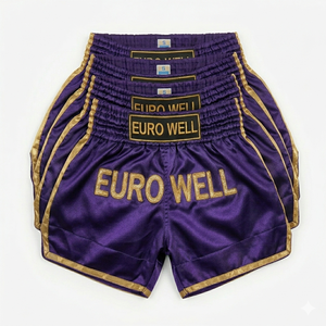 Custom Sublimation Training Wear Muay Thai <b>Shorts</b> <b>Lightweight</b> Satin Kickboxing Fitness Apparel Muay Thai <b>Shorts</b> - Product Image 5