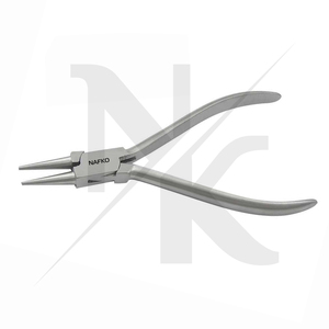 Pince à bec rond en acier inoxydable de 115 mm pour la fabrication de bijoux, pointe de précision, finition mate lisse, qualité DIY, pour couper, sertir et pêche - Product Image 5
