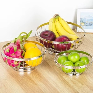Panier à fruits en acier au design créatif, centre de table, panier à fruits de qualité supérieure, panier à fruits en métal pour la salle à manger, fabriqué en Inde - Product Image 4