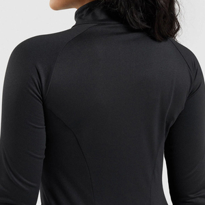 Breathable Spandex/Polyester Yoga Skinny Jacket Women Plus Size Athletic Stretch Eco-Friendly Lightweight <b>Zip</b> <b>up</b> Outerwear - Product Image 5
