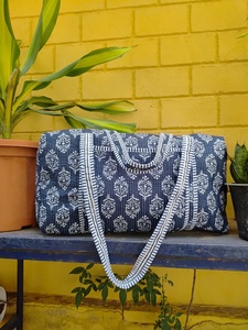 Sac de voyage en coton fait main personnalisé très populaire pour femmes, sac à bandoulière, ensemble de sacs de voyage en coton pour femmes - Product Image 4