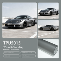 Film TPU Mat Gris Requin Lisse et Froid, Base Renforcée, Extensible, Anti-Jaunissement, Rouleau en Gros