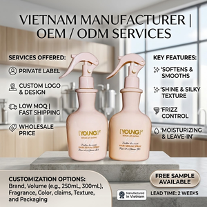 สเปรย์ครีมนวดผมแบบไม่ต้องล้างออก กลิ่นหอม เรียบลื่นดุจแพรไหม (สำหรับแบรนด์ส่วนตัว) - Product Image 1