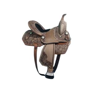 Silla de Montar Clásica de Cuero y Madera Hecha a Mano de Calidad Premium para Carreras de Barriles, Senderismo y Equitación, Asiento de 14-18 Pulgadas - Product Image 5