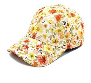 Gorra de Béisbol de Algodón con Estampado Floral, Unisex, Casual, para Primavera/Verano, Transpirable, Diseño Personalizado - Product Image 2