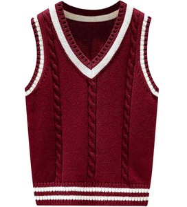 Chaleco de punto sin mangas estilo Old Money transpirable para hombre, suéter con cuello en V, chaleco con botones, prendas de punto clásicas vintage - Product Image 1