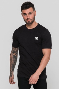 T-shirt de course à manches courtes pour hommes de haute qualité Slim Fit Quick Dry Soft Stretch Crew Neck Polyester/Cotton Material - Product Image 3