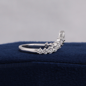 Bague de fiançailles pour femme en diamant de laboratoire, or massif 14 carats, coupe poire et ronde, style classique, certifiée IGI, 3,5-4 g, 1 TCW, couleur E - Product Image 2