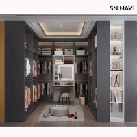 Armoire de luxe sur mesure en contreplaqué avec revêtement mélaminé pour la conception de maisons
