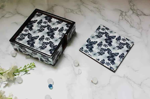 Posavasos de madera personalizado con diseño pulido de Meena, posavasos para mesa de la marca Blossom Craft India - Product Image 3