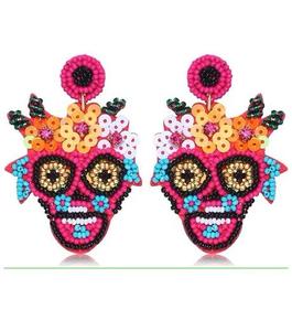 Pendientes de moda con diseño de bordados, estilo vintage, joyería india de exportación para fiestas - Product Image 3