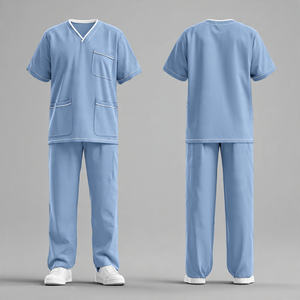 Conjuntos de Uniformes Médicos Transpirables de Spandex en Oferta, Uniformes de Enfermera al por Mayor - Product Image 4