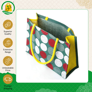 Nueva llegada de stock: Bolsa de compras de yute ecológica de alta calidad hecha en India para uso diario con asa de caña a bajo precio - Product Image 6