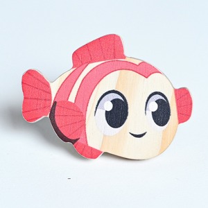 Contemporary <b>Pine</b> Wood Durable Kids Drawer Knobs Fish Cabinet <b>Dresser</b> Pulls for Kids Furniture Fish Shape Drawer Knob For Kids - Product Image 1