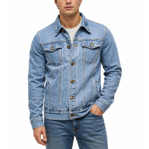 Chaqueta de Mezclilla de Algodón para Hombre al por Mayor con Cierre de Botones para Marcas de Ropa Estadounidenses, Personalizada OEM, Directo de Fábrica - Product Image 4