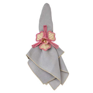 Set Bowery di 4 Tovaglioli in Lino 100% 20x20 Pollici Lavabili in Lavatrice Set di Accessori per Tavola - Product Image 3