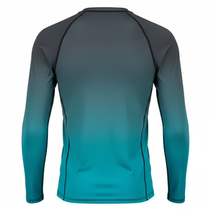 เสื้อแรชการ์ดแขนยาวแบบยูนิเซ็กซ์ แห้งเร็ว กระชับรูปทรง เหมาะสำหรับว่ายน้ำ เล่นเซิร์ฟ ออกกำลังกาย กีฬาทางน้ำ และฟิตเนส - Product Image 2