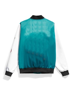 <b>Men</b> Custom Satin <b>Bomber</b> <b>Jacket</b> Stand Collar Baseball Blank Best Quality <b>Varsity</b> <b>Jacket</b> - Product Image 2