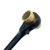 Clé à cliquet industrielle personnalisable 19/21 mm, outils d'échafaudage, support OEM, acier allié 6140, couple maximal de 75 N-m