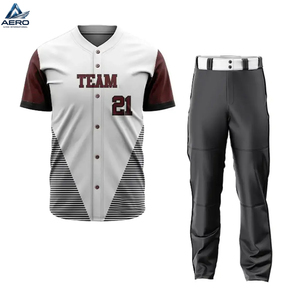 Uniforme de Béisbol de Último Diseño, Nuevo Estilo, Calidad Premium, Color Sólido, para Venta en Línea, Profesional - Product Image 1