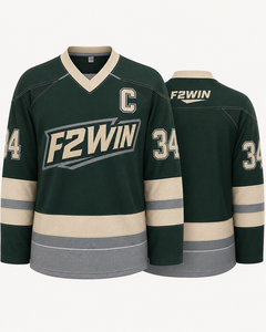 เสื้อฮอกกี้น้ำแข็งผู้ชาย F2WIN คอวี แขนยาว ระบายอากาศได้ดี ผลิตจากผ้าโพลีเอสเตอร์ ซับเหงื่อ แห้งไว ทรงปกติ ราคาประหยัด - Product Image 2