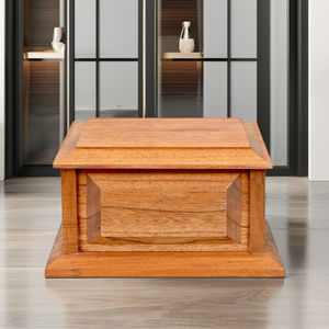 Ataúdes de madera de cedro de Estilo Norteamericano de alta calidad, manija de tapa de arco plegable, fabricante al por mayor, nuevas impresoras funerarias 3D - Product Image 4