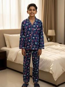 UNBIND Pyjamas pour enfants en pur coton, tendance, à manches longues, très confortables, toutes saisons, de qualité supérieure, pour robe imprimée - Product Image 3