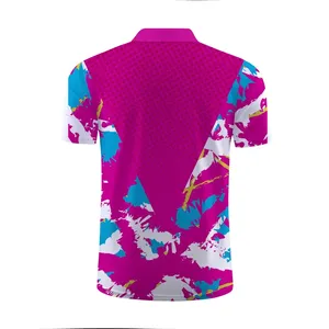Camiseta Deportiva Personalizada con Estampado Digital Vintage para Hombre, con Cierre, de Secado Rápido, Manga Corta, Logotipo Frontal, Poliéster/Algodón, OEM - Product Image 6