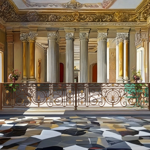 Rampe de balcon en fer forgé sur mesure – Rampe décorative moderne en fer pour espaces extérieurs, design durable forgé à la main - Product Image 2