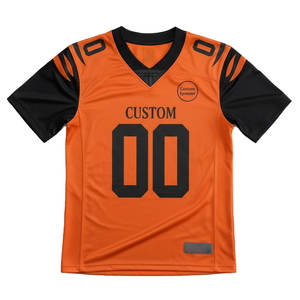 Custom American Football Jersey Men Breathable Sports Team Uniform V Neck Training Jersey Custom Logo Name Number OEM ODM - Product Image 4