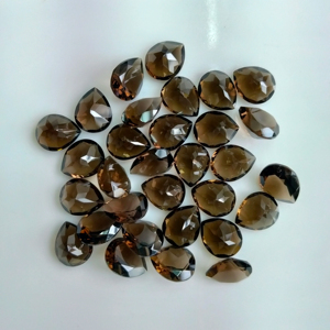 Cuarzo Ahumado Natural 10x8MM Corte Pera, Gema Suelta de la Mejor Calidad para la Fabricación de Joyas - Product Image 2