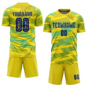 Conjunto de Camiseta de Fútbol Juvenil de Alta Calidad con Impresión por Transferencia de Calor OEM, 100% Poliéster de Secado Rápido, Nombre del Equipo y Marca Personalizados - Product Image 5