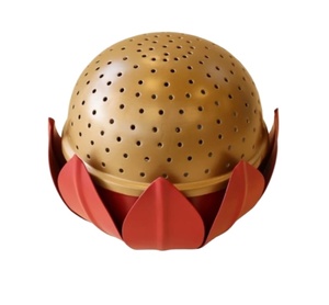 ที่จุดธูปโลหะสีแดงมีกลิ่นหอมสำหรับบ้านโรงแรม - Product Image 1