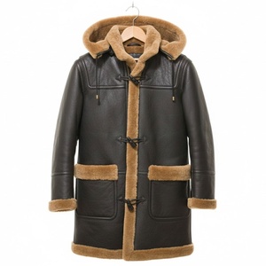 Veste Bomber en Peau de Mouton pour Homme, Blouson Aviateur en Fourrure et Cuir, Prix de Gros - Product Image 1