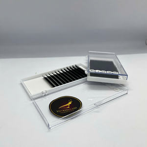 Extensiones de Pestañas de Cabello Sintético al por Mayor, Bandejas de Pestañas 0.03mm Curva C, Cachemira Natural Suave, Negro Mate, Mega Volumen, Personalizadas - Product Image 4