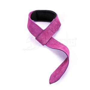 High Quality Leather <b>Lifting</b> <b>Straps</b> Weightlifting Support <b>Straps</b> <b>For</b> Gym Workout Fitness And Power Training - Product Image 3