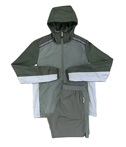 New Style Custom Breathable Sporty Summer Polyester Windbreaker Contrast Color Short <b>Set</b> <b>2</b> <b>Piece</b> <b>Men</b> Tracksuit <b>Set</b> Hot Sale - Product Image 6