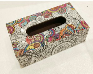 กล่องกระดาษทิชชูลายตะวันออกพร้อมดีไซน์แบบมีร่องสำหรับใช้ในบ้าน - Product Image 3