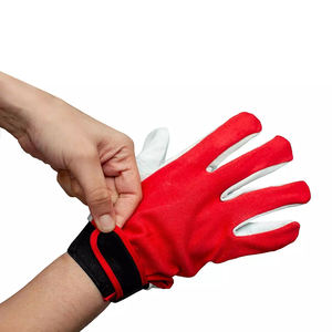 Gants de conduite en cuir de qualité supérieure, confortables, à doigts entiers, souples, pour usage quotidien, avec manchette de sécurité anti-coupure, pour l'assemblage. - Product Image 4